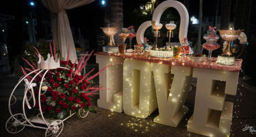 confettata romantica per matrimonio