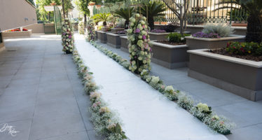 Allestimenti floreali uscita casa sposa